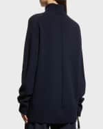 Image 5 of 6: THE ROW Stepny Wool-Cashmere Turtleneck Top