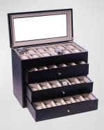 Image 2 of 2: Bey-Berk Men's Stanley 48-Watch Box
