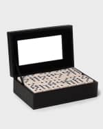 Image 1 of 2: Bey-Berk Jaden Domino Set in Leather Box