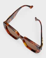 Image 5 of 5: Gucci Oversized Square Acetate Sunglasses