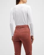 Image 3 of 5: Veronica Beard Mason Long-Sleeve Baseball Tee