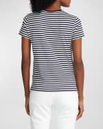 Image 4 of 5: Ralph Lauren Collection Striped Cotton T-Shirt