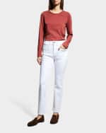 Image 4 of 5: Lafayette 148 New York High Rise Straight Ankle Reeve Jean