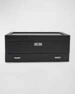 Image 1 of 5: WOLF Roadster 10-Piece Watch Box with Drawer