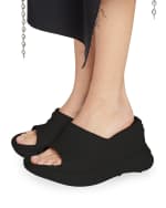 Givenchy Marshmallow Rubber Wedge Slide Sandals Neiman Marcus