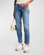 Image 3 of 6: Rag & Bone Dre Low-Rise Slim Boyfriend Ankle Jeans
