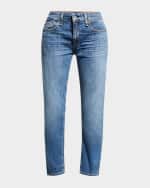 Image 1 of 6: Rag & Bone Dre Low-Rise Slim Boyfriend Ankle Jeans