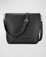 Image 1 of 3: Gigi New York Andy Flap Leather Crossbody Bag