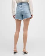 Image 5 of 6: AGOLDE Parker Long Frayed Shorts