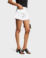 Image 2 of 5: AGOLDE Parker Long Frayed Shorts
