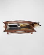 Image 4 of 6: Burberry Pocket Mini Canvas Logo Top Handle Tote Bag