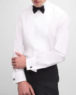 Image 4 of 6: Ralph Lauren Purple Label Solid Poplin Aston Pleated Formal Ds