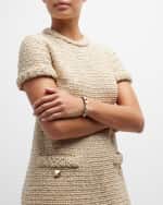 Image 5 of 5: Valentino Garavani Rockstud Leather Buckle Bracelet