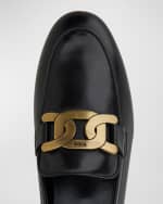 Image 2 of 2: Tod's Kate Chain Flat Loafers