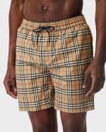 Image 1 of 3: Burberry Men's Guildes Check Swim Trunks