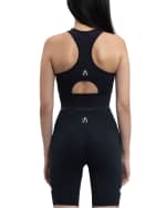 Image 2 of 2: VOICE OF INSIDERS Polygiene Stays Fresh Zip Front Racerback Sports Bra