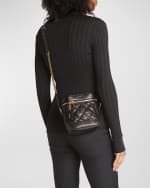 Image 2 of 5: Saint Laurent 80S Vanity YSL Crossbody Bag in Quilted Grained Leather