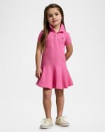 Image 2 of 2: Ralph Lauren Childrenswear Girl's Stretch Cotton Mesh Polo Dress, Size 2-6X