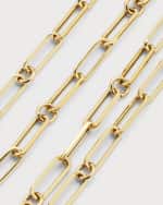 Image 4 of 5: Roberto Coin 17" Paper Clip Chain Necklace in 18k Yellow Gold