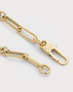 Image 3 of 5: Roberto Coin 17" Paper Clip Chain Necklace in 18k Yellow Gold