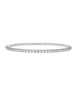 Image 1 of 2: Extensible 18k Round Diamond Stretch Bracelet