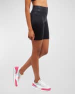 Image 2 of 2: Terez Snakeskin Foil UpLift Bike Shorts