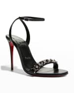 loubigirl chain spike red sole sandals