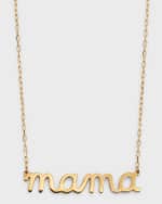 Image 1 of 5: Sydney Evan 14k Gold Mama Script Necklace