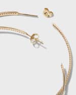 Image 3 of 4: LANA Flawless Diamond Inside-Trim Hoop Earrings, 64mm