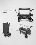 Image 5 of 5: WONDERFOLD Wagon X2 Push & Pull Double Stroller Wagon