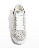 Image 5 of 5: Alexander McQueen Men's Crystal-Embellished Oversized Sneakers