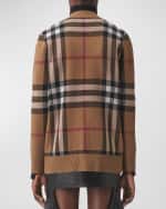 Image 3 of 5: Burberry Willah Check Oversized Cardigan