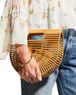 Image 2 of 5: Cult Gaia Gaias Bamboo Ark Mini Top Handle Bag