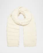 Image 1 of 3: Bottega Veneta Single Crochet Knit Wool Scarf