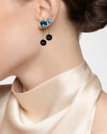 Image 3 of 4: David Yurman Chatelaine Diamond Stud Earrings in Silver, 7mm