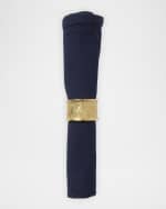 Image 2 of 3: Blue Pheasant Ellery Gold Napkin Rings, Set of 4