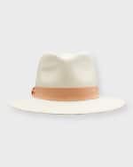 Image 1 of 5: Helen Kaminski Vitoria Woven Fedora Hat