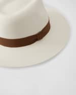 Image 5 of 5: Helen Kaminski Vitoria Woven Fedora Hat