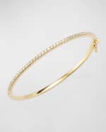 Image 4 of 5: Sydney Evan 14K Yellow Gold Diamond Pave Bangle
