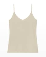 Image 1 of 5: Lafayette 148 New York Petite Mesh Jersey Camisole
