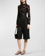 Image 5 of 6: Saint Laurent Cassandra Calfskin YSL Slingback Sandals