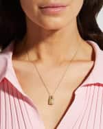 Image 2 of 5: Roberto Coin Diamond Lock Tiny Treasure Necklace