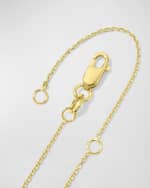 Image 3 of 5: Roberto Coin Diamond Lock Tiny Treasure Necklace