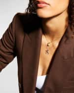 Image 5 of 5: Roberto Coin Diamond Lock Tiny Treasure Necklace