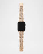 Image 5 of 5: LAGOS Smart Caviar 18k Rose Gold Full Diamond Apple Watch Bracelet, 38-44mm