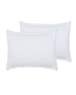 Image 3 of 3: Charisma 3-Piece 400-Thread Count Percale Full/Queen Duvet Set, White