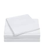 Image 1 of 2: Charisma 4-Piece 400-Thread Count Percale Full Sheet Set, White