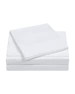 Image 1 of 2: Charisma 3-Piece 400-Thread Count Percale Twin Sheet Set, White