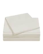 Image 1 of 2: Charisma 3-Piece 400-Thread Count Percale Twin Sheet Set, Vanilla Ice