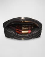 Image 4 of 6: Saint Laurent Lou Puffer YSL Pouch in Quilted Leather